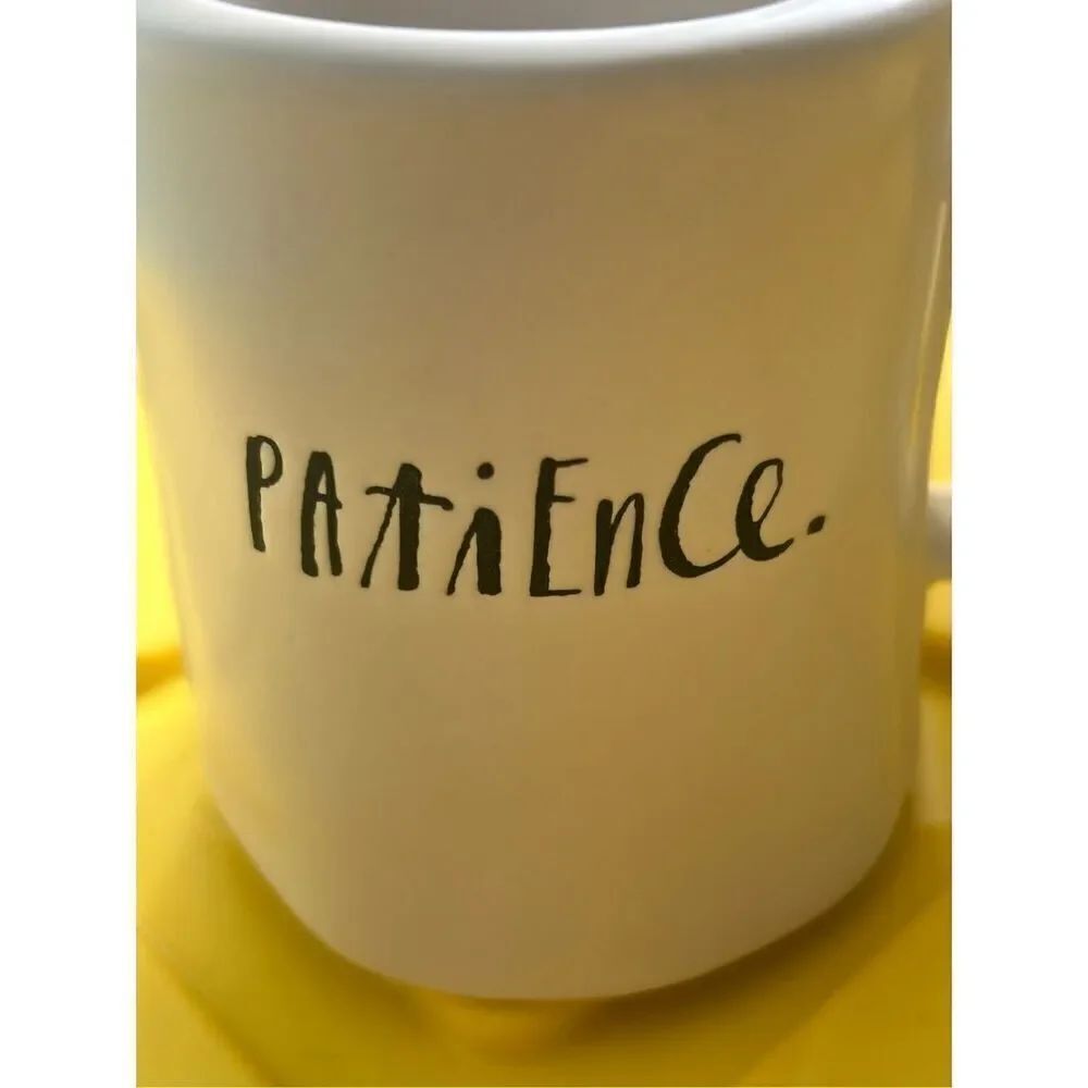 Rae Dunn Artisan Collection by Magenta Patience. ivory coffee/tea mug